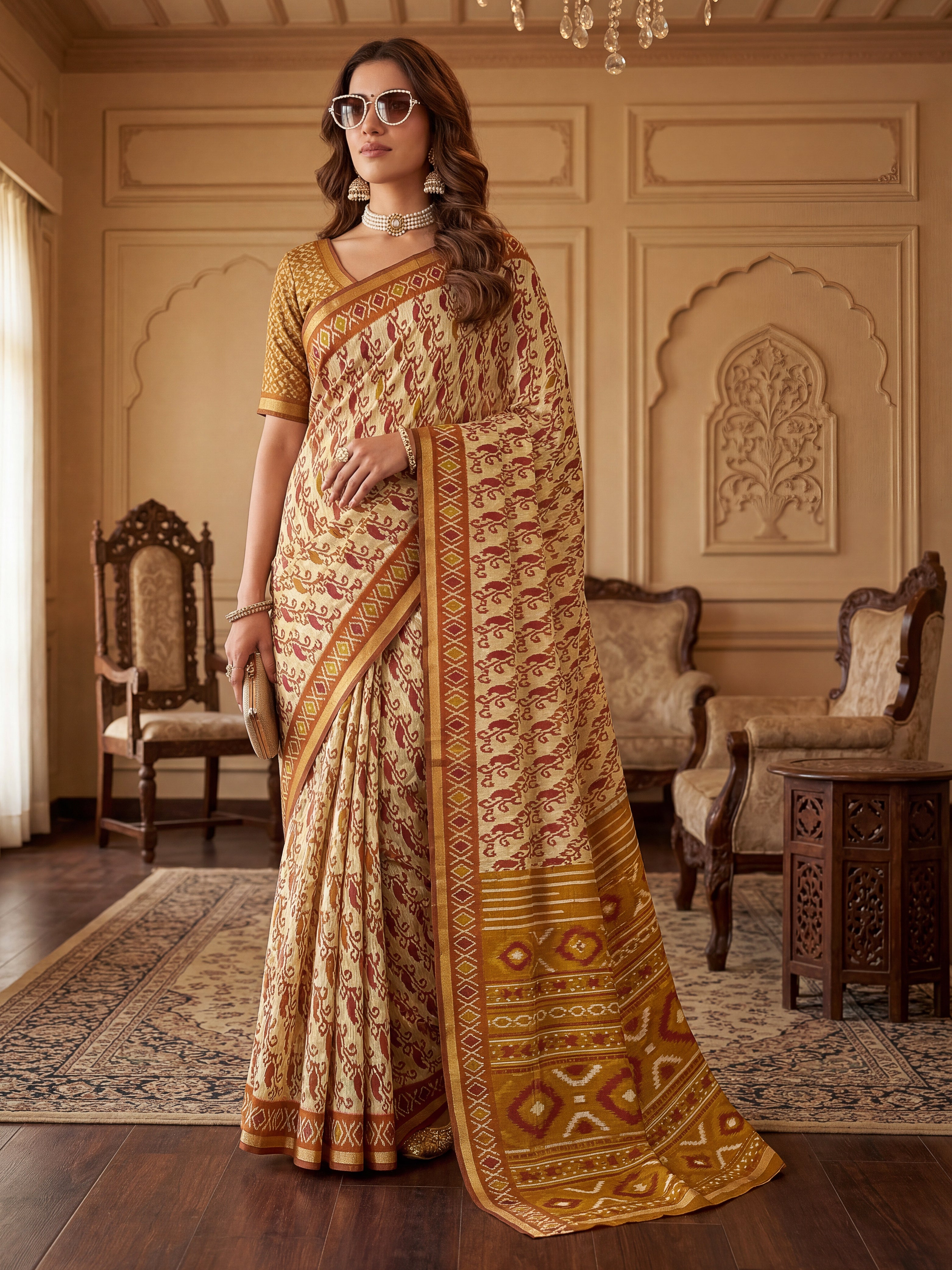Kalamkari Printed Saree