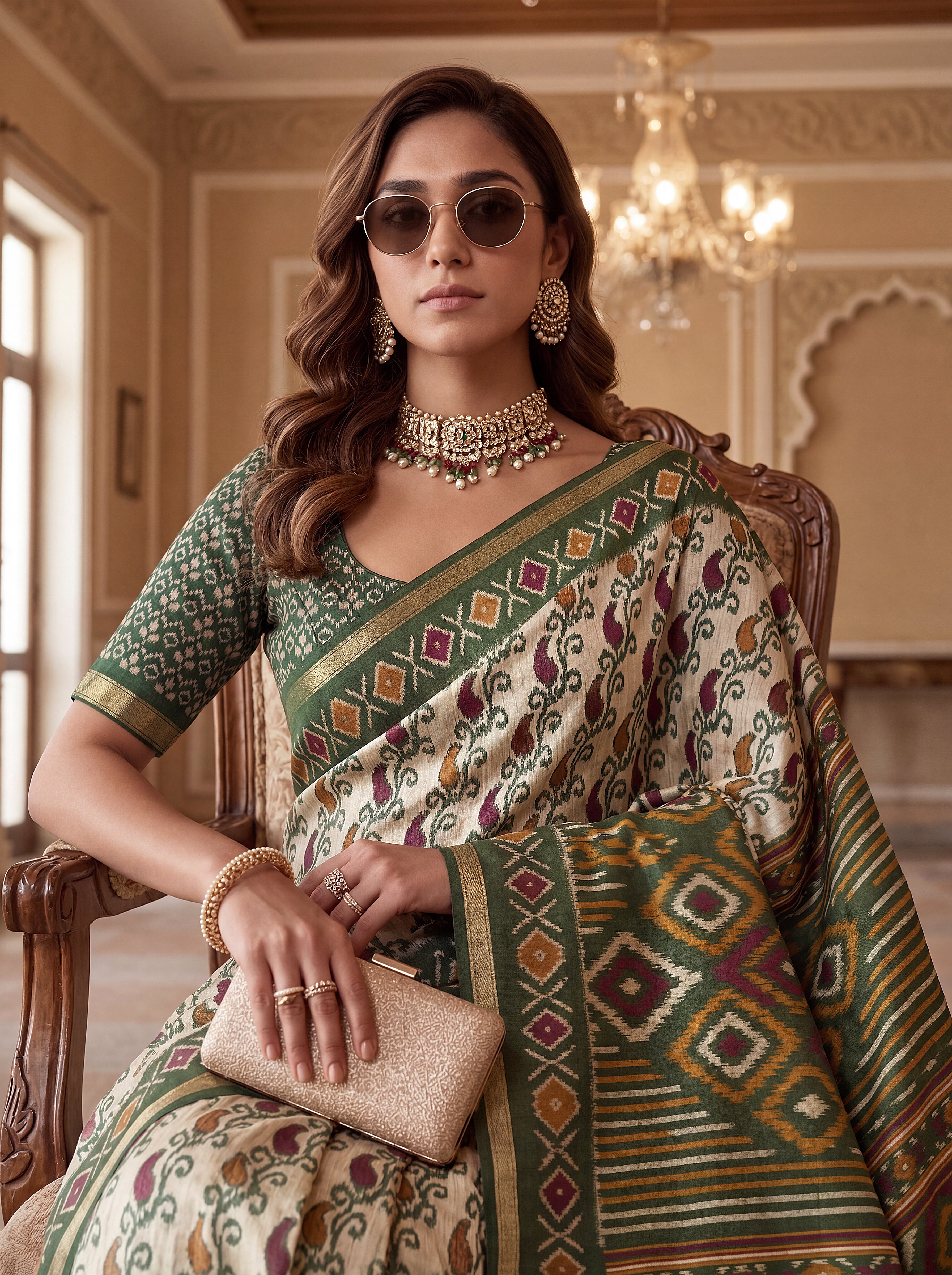 Kalamkari Printed Saree