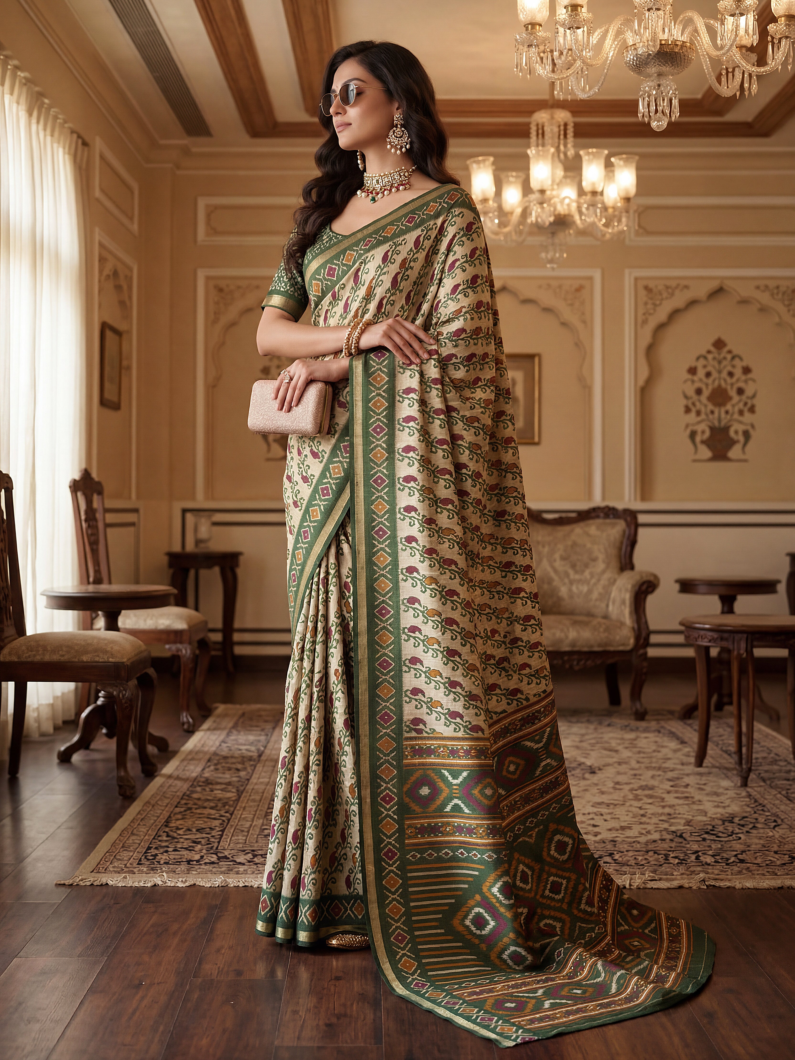 Kalamkari Printed Saree