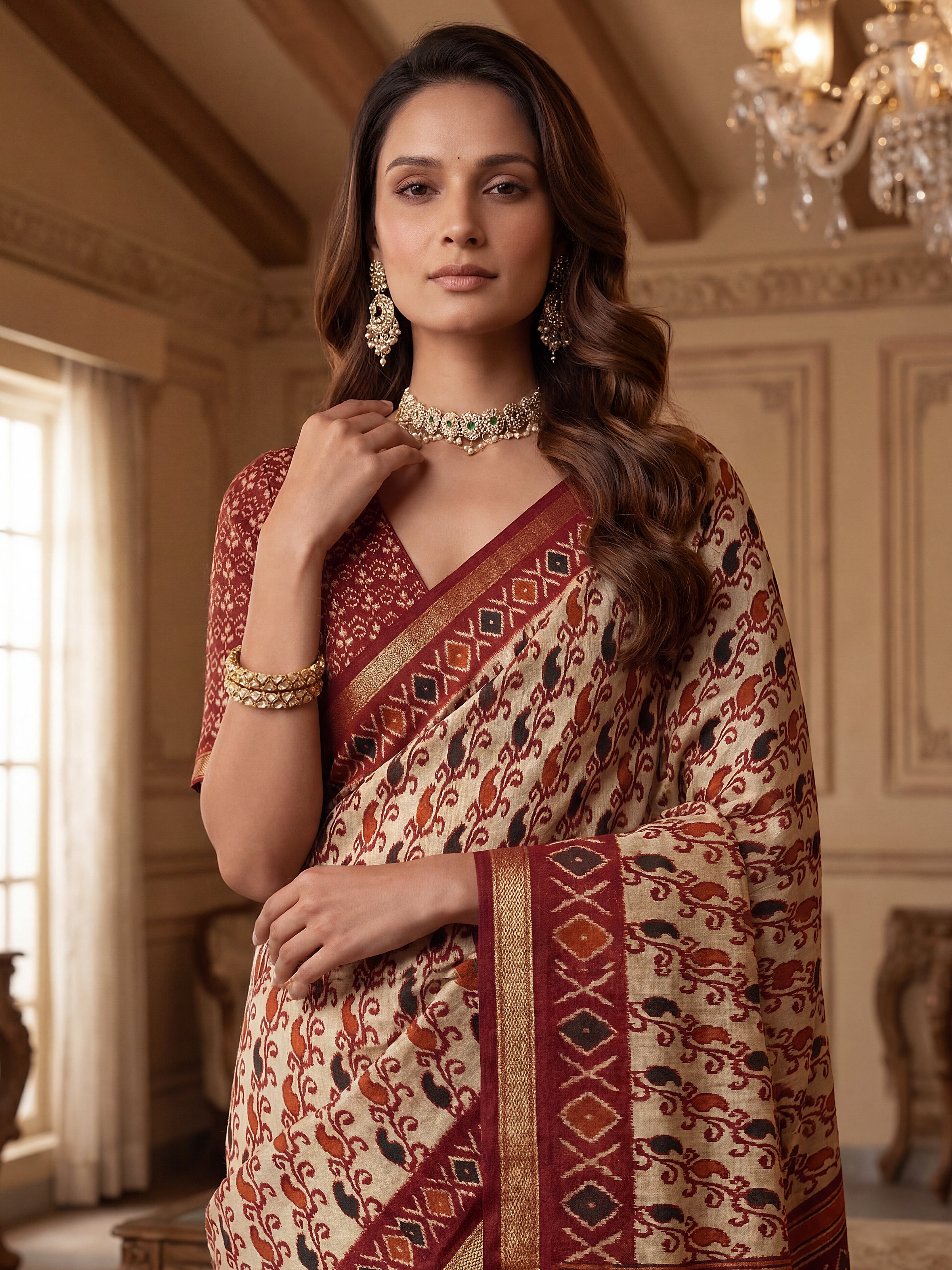 Kalamkari Printed Saree
