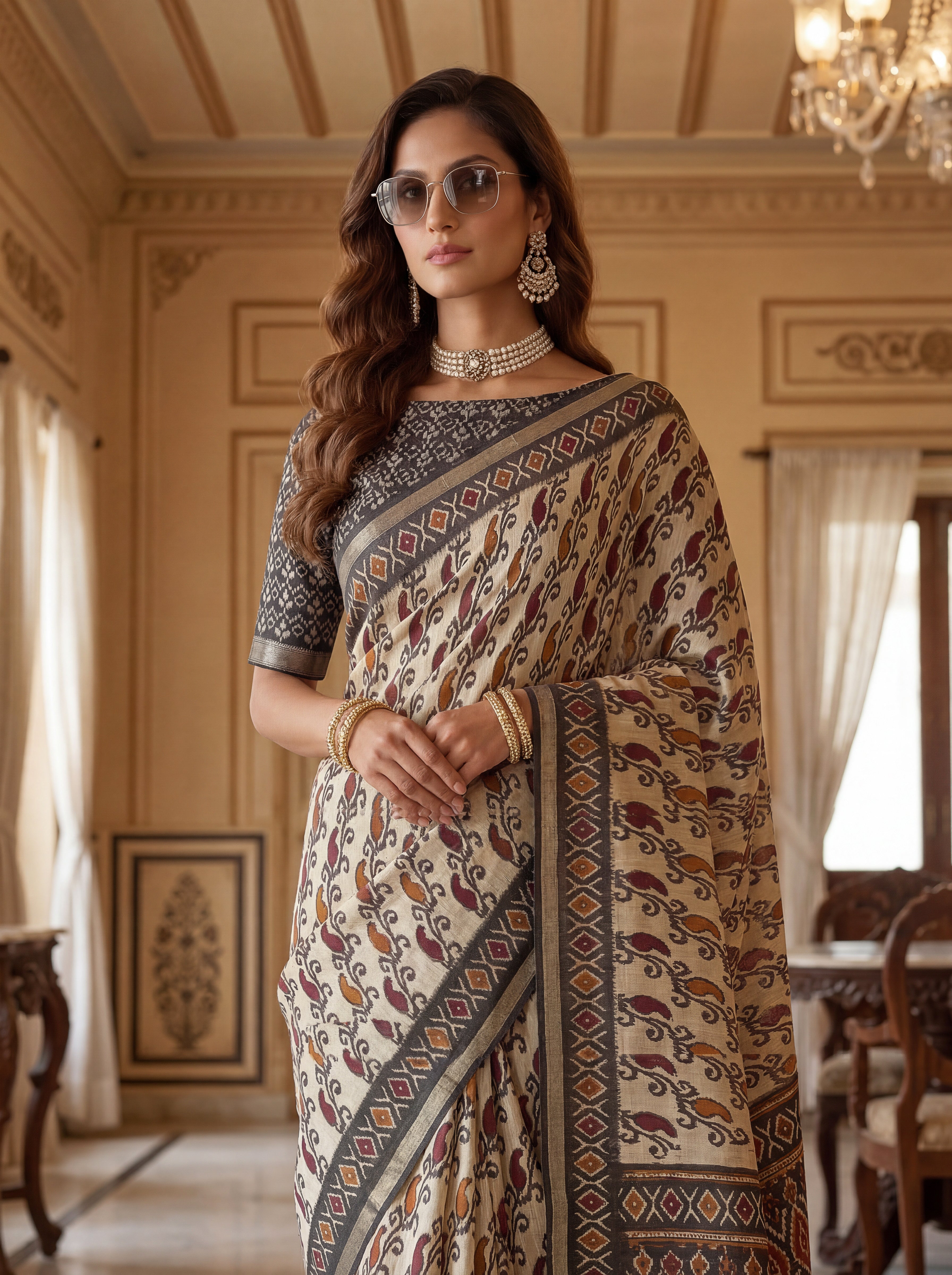 Kalamkari Printed Saree