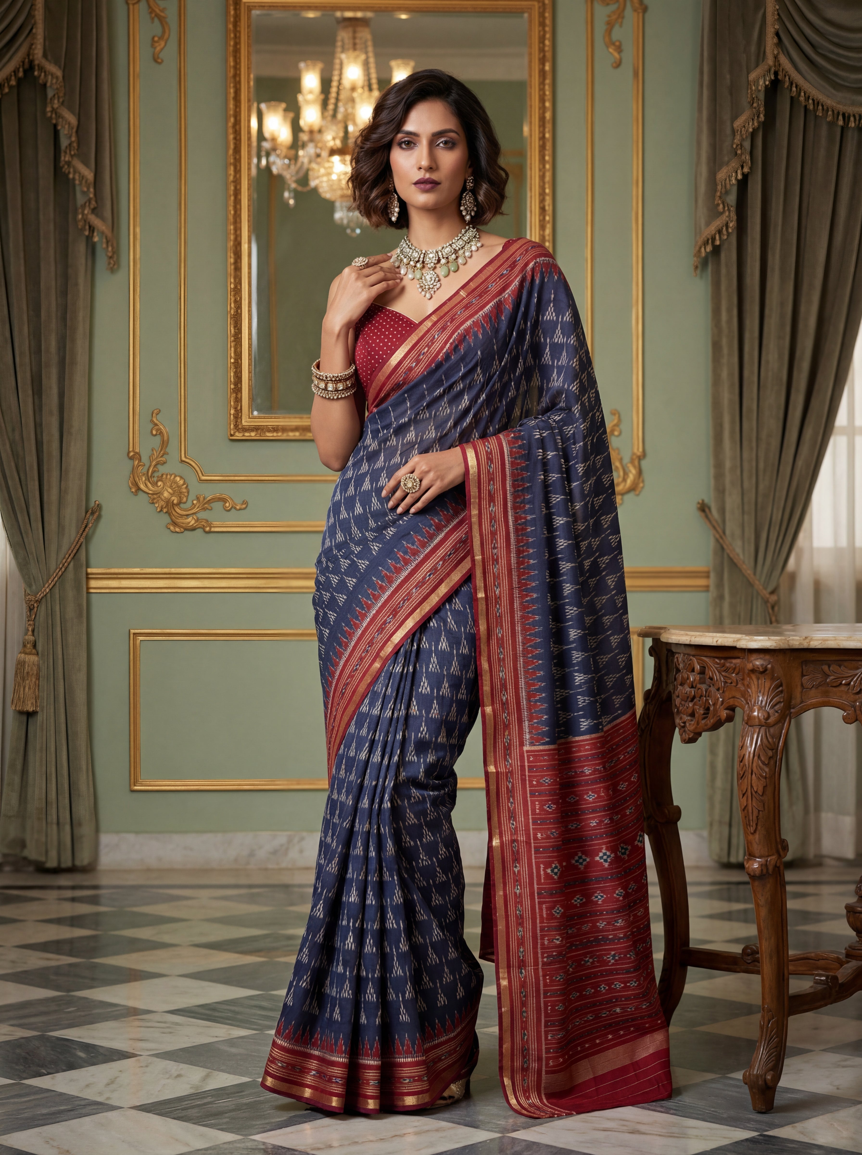 Pure Cotton Zari Border Saree